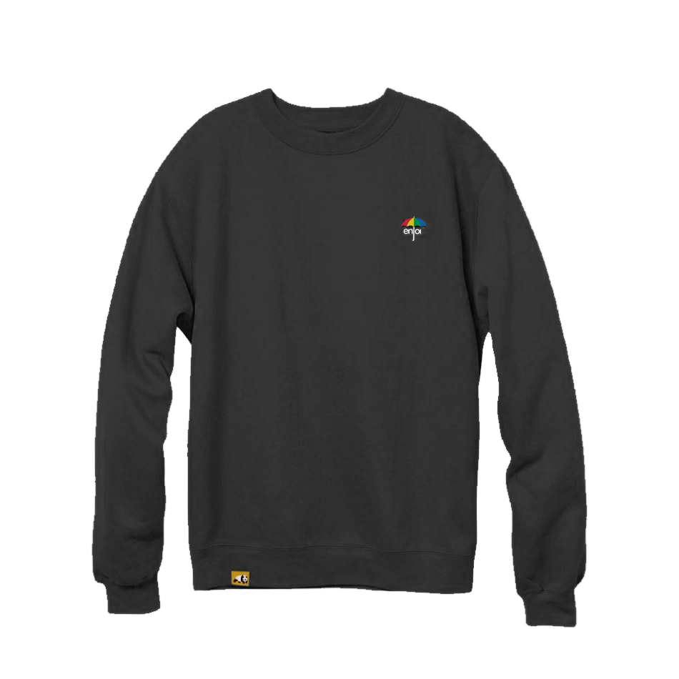 Enjoi Rainy Daze Crew Vintage Black