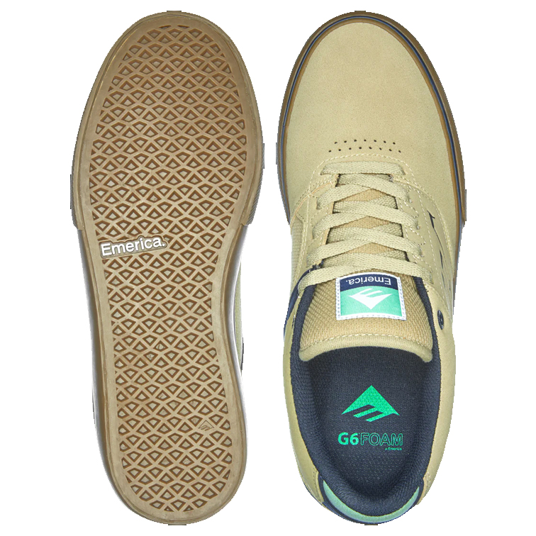 Emerica The Low Vulc Tan Blue Green 02