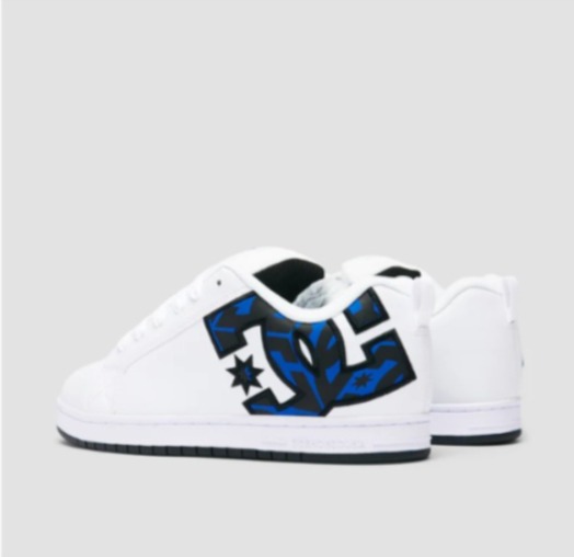 Dc Court Graffik White Grey Blue