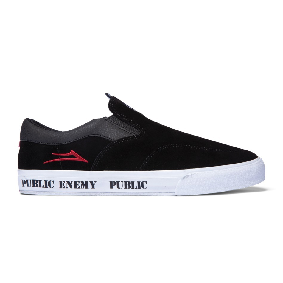Lakai Owen Vlk Black Red Suede