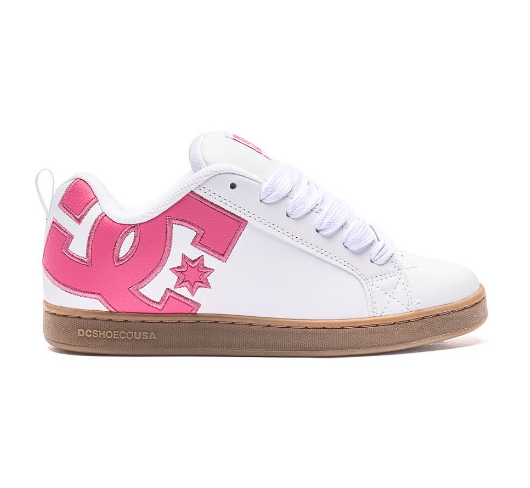 DC Court Graffik White Pink Gum