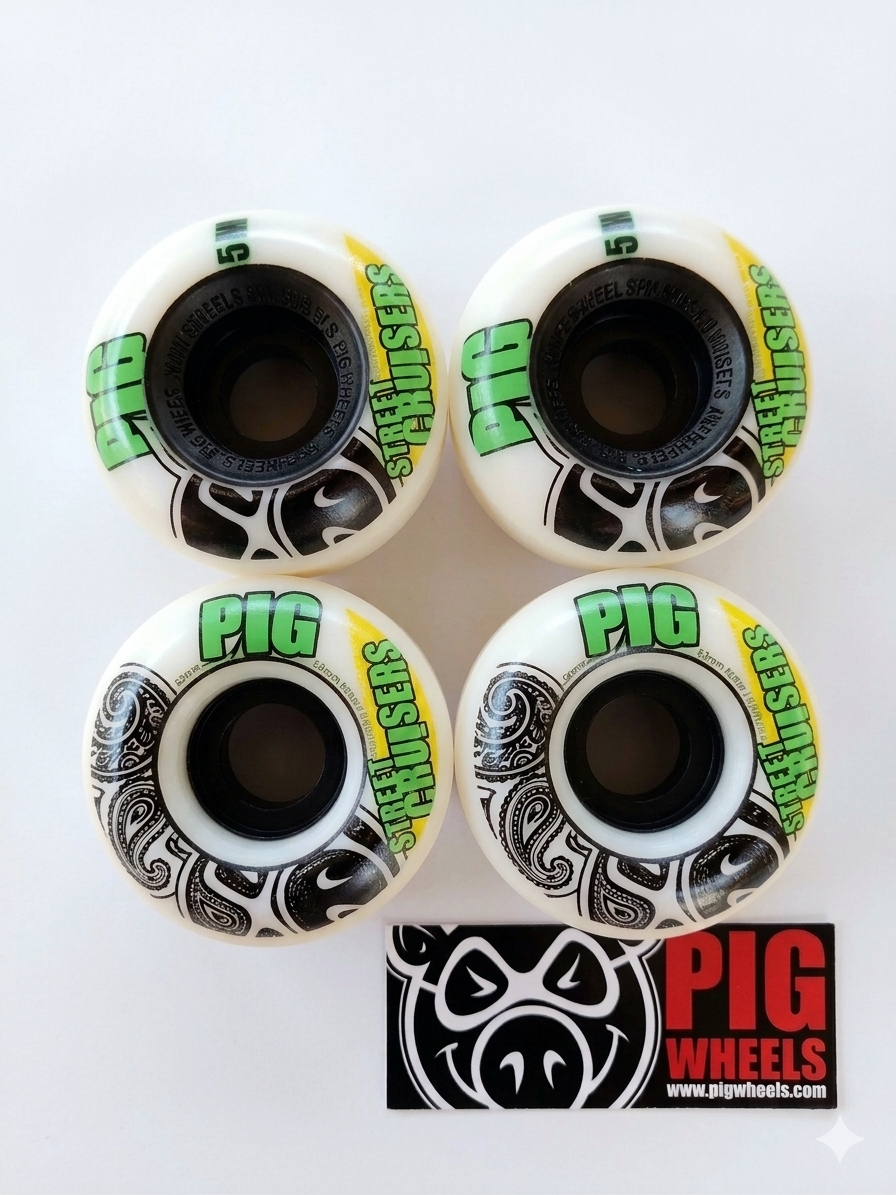 Ruedas Pig Street White