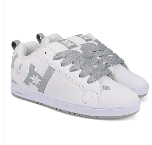 Dc Court Graffik SQ White Grey